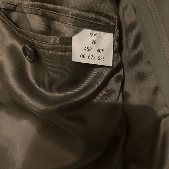 Brooks Brothers Olive Poplin Suit - SIze: 45R - Picture 9 of 13